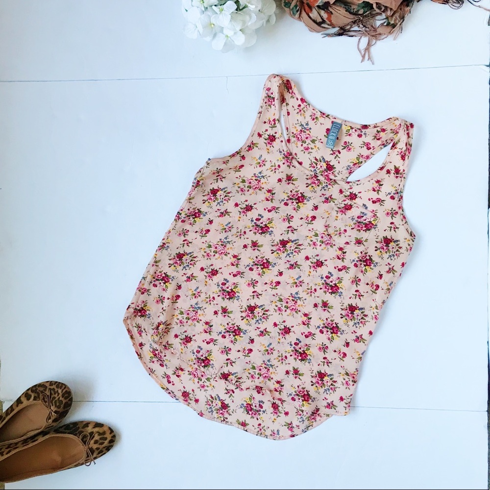 3/$20 Clock House 36 Pink Satin Floral Swing Top